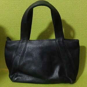 Coach Black Leather Tote Bag Vintage